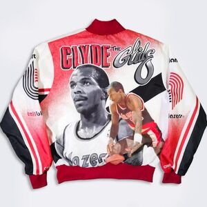 Portland Trail Blazers Vintage 90s Clyde Drexler Chalk Line Jacket